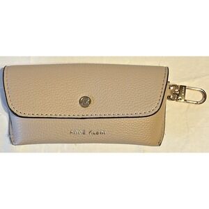 Anne Klein Sunglasses Case Beige soft case Faux Leather